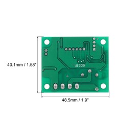 sourcing map 3 Pack XH-W1209 10A DC 12V Digital LED Temperature Controller Thermostat Heating and Cooling Control Switch with Clear Case for Fridge Greenhouse Farm, Blue