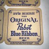 VINTAGE PABST BLUE RIBBON BEER COASTER
