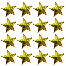 MAGICLULU 50pcs Mini Christmas Tree Topper Small Golden Star Tree Topper Miniature Christmas Tree Star Gold Tree Topper Xmas Tree Star Treetop Christmas Star Treetop for Xmas Christmas Party
