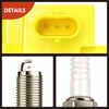 A-Premium (Yellow) Set of 8 Ignition Coil Pack and Iridium