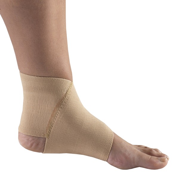Champion Figure 8 Ankle Support, Light Elastic Compression Brace, Muscle Joint Recovery, Large, Beige