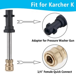 AcbbMNS Adapter for Pressure Washer Gun, to 1/4'' Quick Connect Fitting, Fits for Karcher K (#S9)