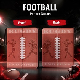 Kabinka 9 Pocket Football Card Binder, 900 Standard Cards Sports Card Binder with Zipper, Protective Trading Card Binder Collector Organizer for Football Sports Cards TCG (Classic)
