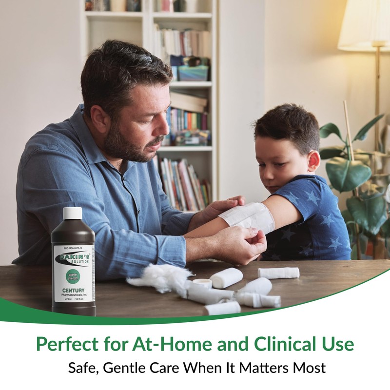 Dakin's Solution Quarter-Strength 0.125% Sodium Hypochlorite Wound Cleanser for Acute