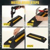 Datanly 8 Pcs Heavy Duty Rubber Parking Curb Car Parking