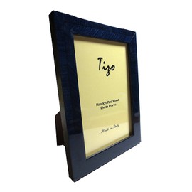 Tizo 4" X 6" Blue Wooden Frame, Made in Italy