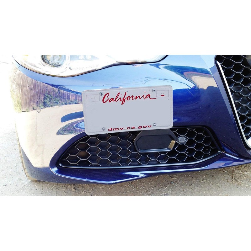 iJDMTOY No Drill Front Bumper Tow Hook License Plate Mounting