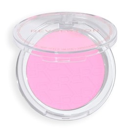 Revolution, Blusher Reloaded, Rubor en polvo sin talco con acabado mate para mejillas, pigmento rico y construible, vegano y libre de crueldad, rosa r