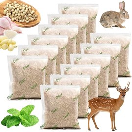 12 Pack Natural Peppermint Deer Repellent Pouches, Deer Repellent Keep Deers Out from Outdoor Tree Yard Attic Garden House | Long-Lasting Protection | Safe for Dogs and Children