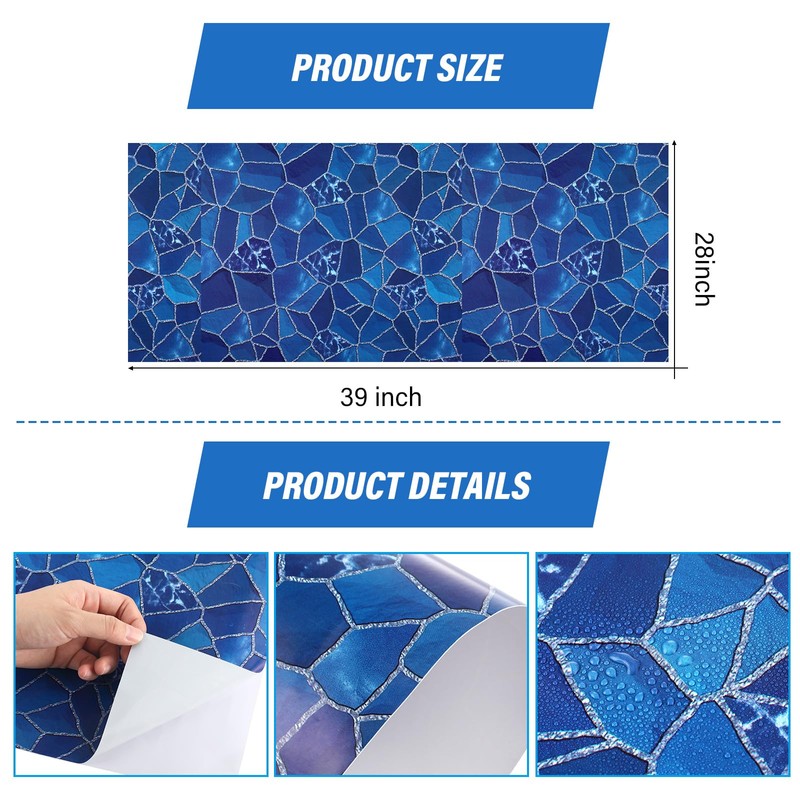 Nuanchu Vinyl Pool Liner Patch Self-Adhesive PVC Repair Patch for