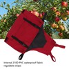 Gardening Apron Dark Red 210D PVC Waterproof Fabric Regulable Straps