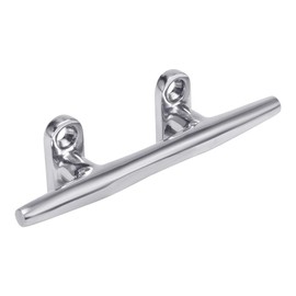 White Water 6032S 316 Stainless Steel 8" Herreshoff Cleat, 4-Hole Countersunk Top Mount, Docking