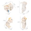 YUEMOOLIX 4 Pcs Cat Figure Flower Pot and Vase Hugger