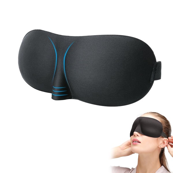 Ruayia 1 Stück Schlafmaske für Herren und Frauen, Weiche und