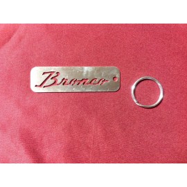 NICKS TRIX GREAT GIFT!!!!      LASER CUT STAINLESS FORD BRONCO KEY CHAIN!    KEYCHAIN EARLY