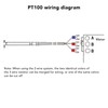 PT100 Temperature Sensor Probe 10 X 100mm PT1/2in Thread 3W
