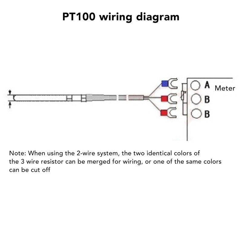 PT100 Temperature Sensor Probe 10 X 100mm PT1/2in Thread 3W