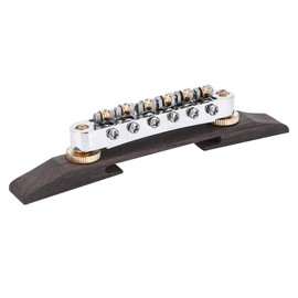 Guitar Bridge with Roller, Rosewood Base Bridge Roller Saddles for SG LP Type Jazz Guitar Musical Instrument Accessories