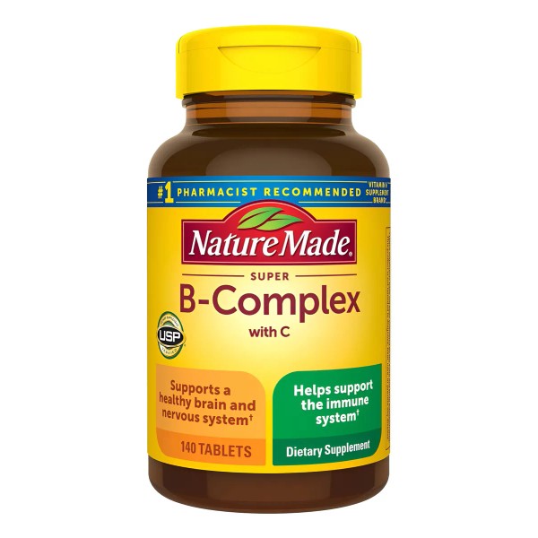 Complejo B Vitamina C C/ Acido Fólico, 140 Tabs Nature