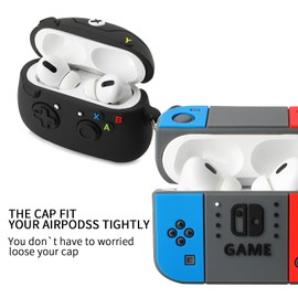 [2Pack] Gedicht for Airpods Pro 2nd Case, Cute AirPods Pro 2 Cartoon Character Case, Unique Design Funny Fun Kawaii 3D Cartoon Characters Silicone AirPods Pro 2nd Case for Men Women, Games Console