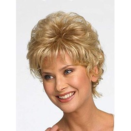 Sonata Top Piece Color R3025S+ GLAZED CINNAMON - Short Curly Hair Topper Vibralite Synthetic Head Addition Clip Updo Crowne Thinning Bundle MaxWigs Hairloss Booklet