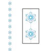 Beistle Snowflake Stringers 78" (Blue/White), Pack of 6