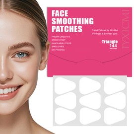 Wrinkle Patches, 144 PCS Face Tape for Wrinkles, Wrinkle Tape for Forehead, Eyes, Crows Feet, Smile Lines, Fine Lines, Overnight Facial Smoothing Patches