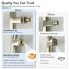 NovaNectar Square Ladder Pull Back-to-Back Handle, 304 Stainless Steel Bathroom