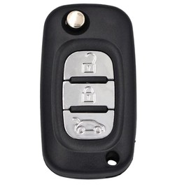 3 Button Flip Car Remote Key Shell Case for Renault Fluence Clio Megane Kangoo Mode - Not for Lada