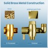 Brass Shower Diverter Valve for Handheld Shower Head and Fixed