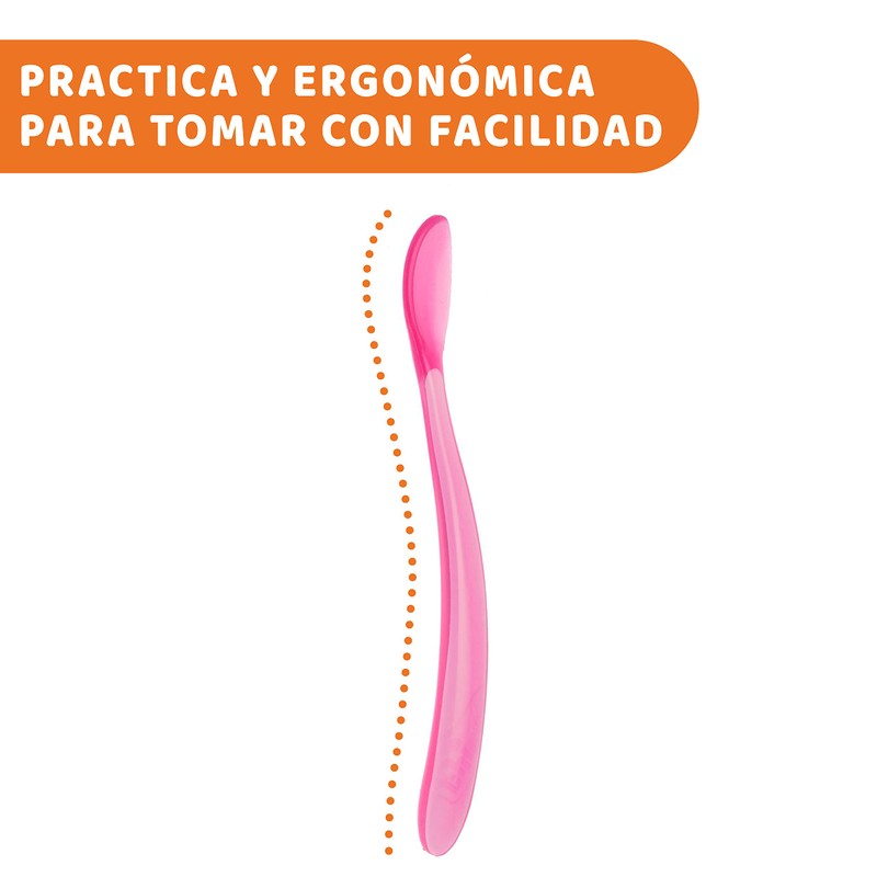 Chicco Set de 2 Cucharas de Silicón libre de BPA