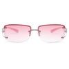 VANLINKER Rimless Frameless rectangular Sunglasses for Women Trendy Y2k Early
