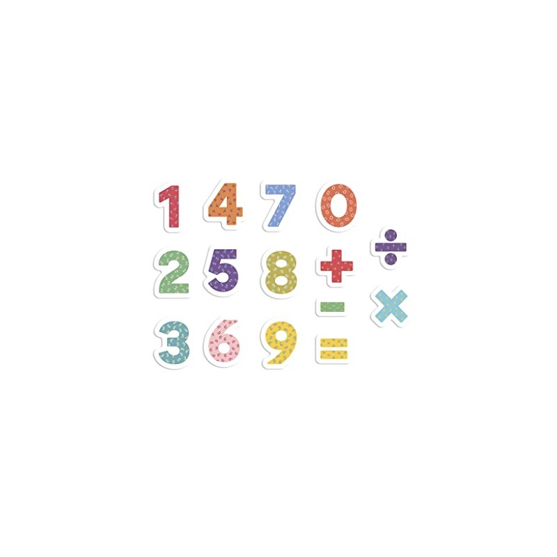 APLI Kids 18885 - Wooden Magnetic Numbers - Magnetic Numbers