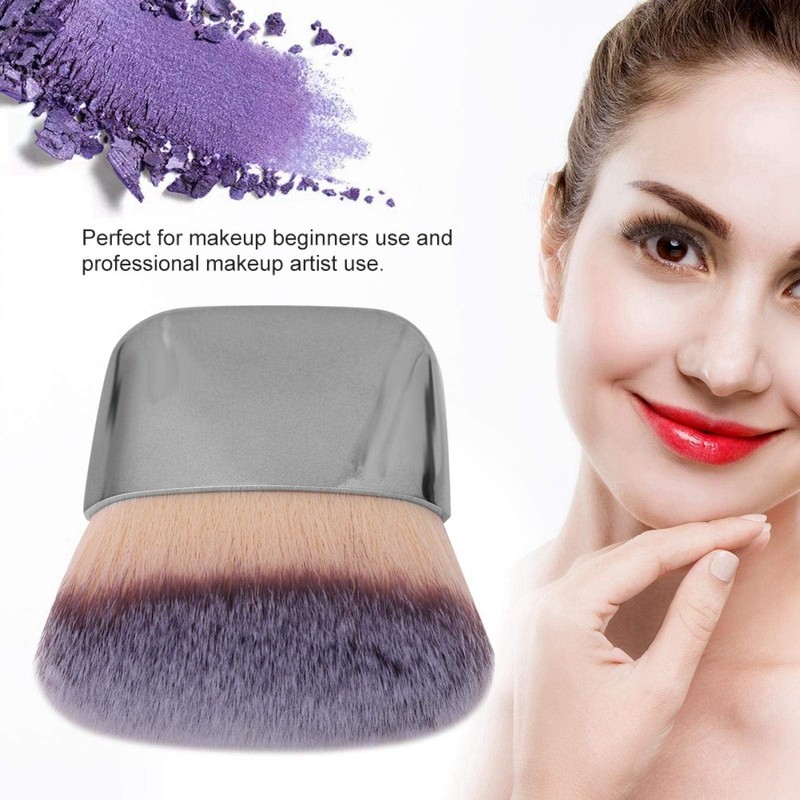 Loose Powder Brush, Flat Arched Soft Fibe Mini Makeup Brush