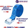 Tie Down Straps - (Car Roof Rack Straps for Luggage