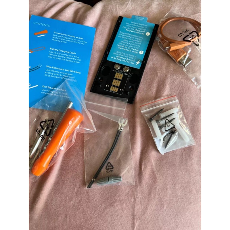 Unbranded Video Doorbell 2 2nd Gen Spare Parts Back Plate
