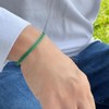 Adjustable 2mm Thick Cord Bracelet - Leather-Like, Waterproof, Durable -
