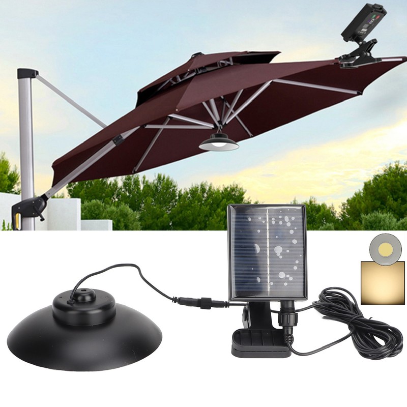 Outdoor Solar Umbrella Lights IP65 Waterproof Timed Function Brightness Adjustable
