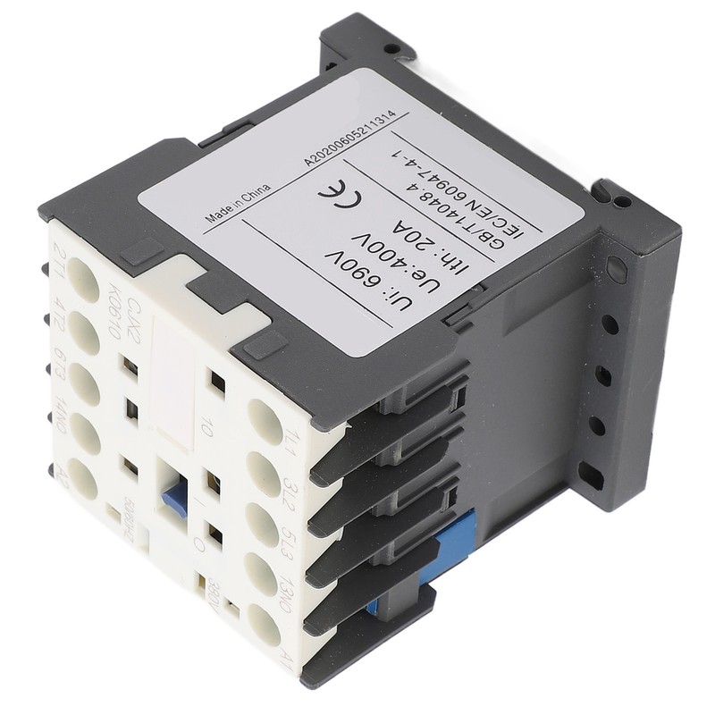 AC Contactor High Sensitivity Industrial Electric Thickened Silver Point Contacts