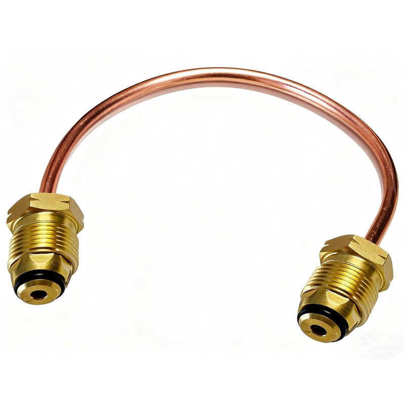 MCAMPAS 15" High Flow Propane Copper Pigtail Hose, Male POL