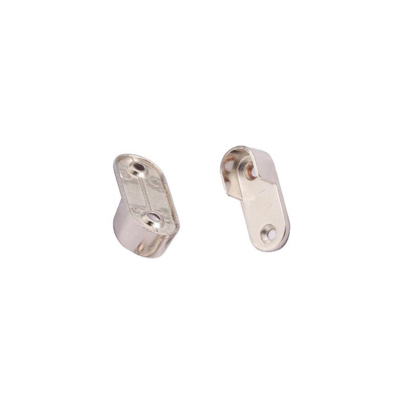 Vientiane Wardrobe Rail Holder,2 Pieces Metal Wardrobe Tube Bearing for
