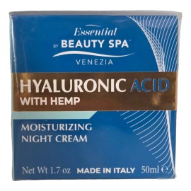 Crema Noche Ácido Hialurónico Cáñamo 50ml Todo Tipo Piel