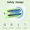 UNROEVS 2 Pack 3.7V 18350 Battery Rechargeable 1500 mAh High