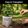 Fabric Grow Bags - 7.9x7.9 inches Breathable Seed Starter Plant