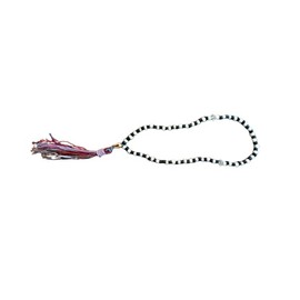 Tasbih Islamic Prayer 100 Beads Tasbeeh Black and White Beads with Tassel Pack of 1