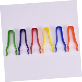 Abaodam 6pcs Tweezers for Beads and Crafts Ergonomic Handle for Lightweight and Compact Design for Fine Motor Skills Practice and Outdoor Exploration