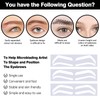 Disposable Eyebrow Stencils Shape Tape Eyebrow Tattoo Auxiliary Sticker Adjustable
