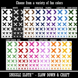 X Marks the Spot Treasure Map Temporary Tattoo Water Resistant Fake Body Art Set Collection - Purple (One Sheet)