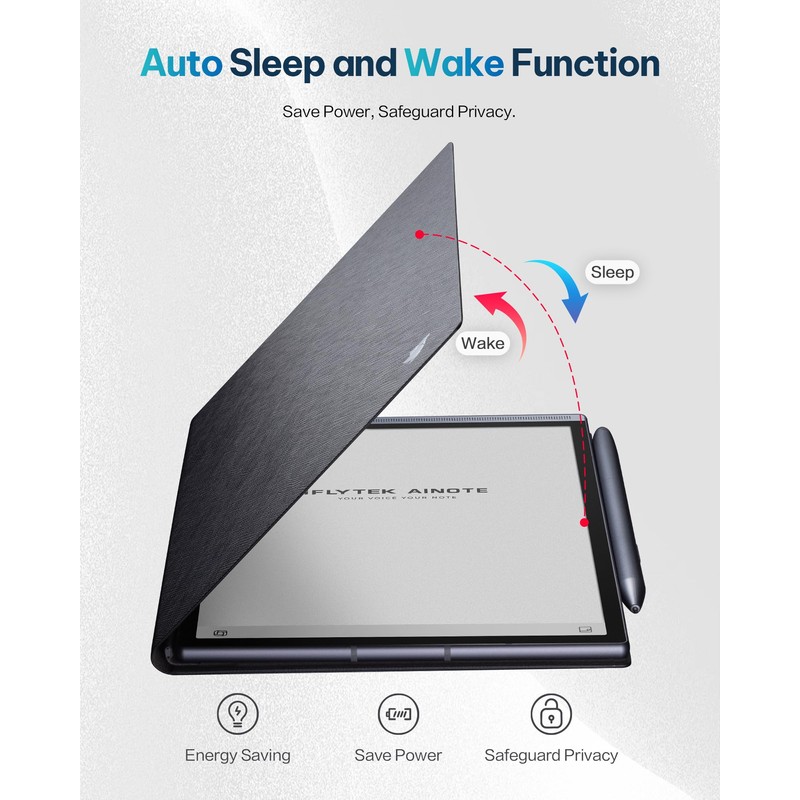 Protective Folio Case for iFLYTEK AINOTE Air2 Note-Taking Tablet 8.2",