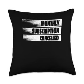 Hysterectomy Recovery Uterus Monthly Subscription Cancelled Throw Pillow
